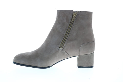 Camper Katie K400311-009 Womens Gray Suede Zipper Heels Pumps Shoes