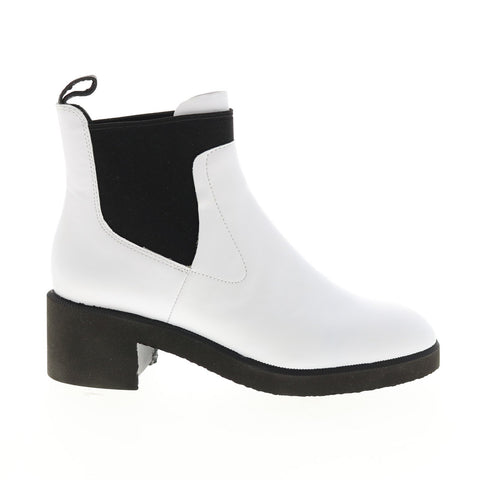 Camper Wonder K400319-004 Womens White Leather Ankle & Booties Boots