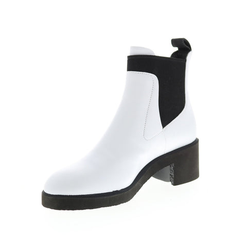 Camper Wonder K400319-004 Womens White Leather Ankle & Booties Boots