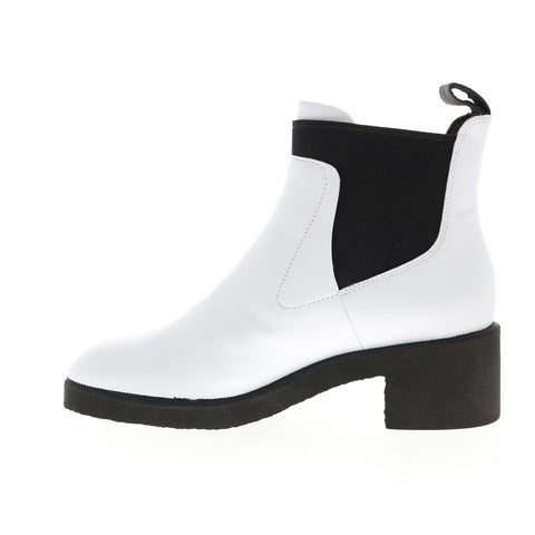 Camper Wonder K400319-004 Womens White Leather Ankle & Booties Boots