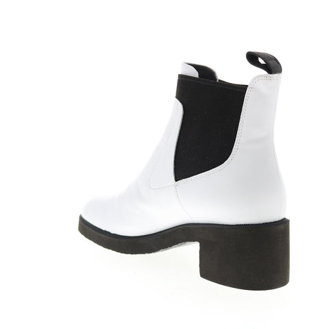 Camper Wonder K400319-004 Womens White Leather Ankle & Booties Boots