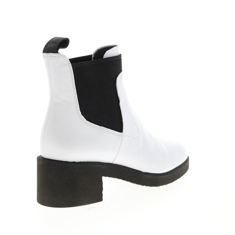 Camper Wonder K400319-004 Womens White Leather Ankle & Booties Boots