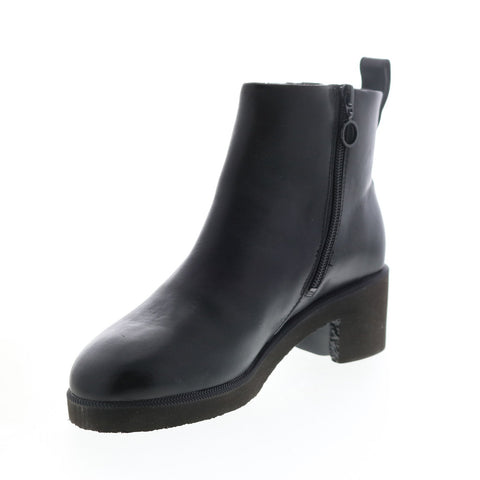 Camper Wonder K400321-001 Womens Black Leather Zipper Ankle & Booties Boots
