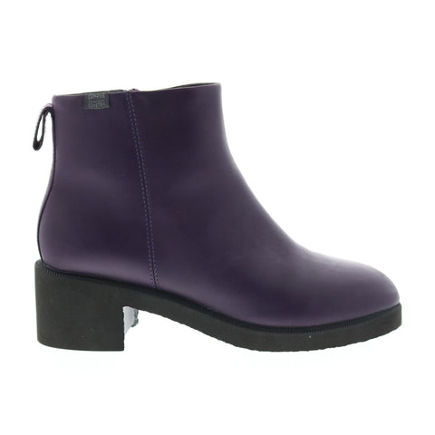 Camper Wonder K400321-004 Womens Purple Leather Zipper Heels Pumps Shoes