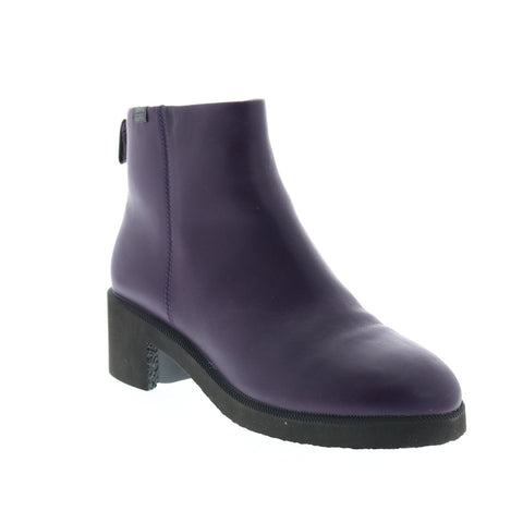 Camper Wonder K400321-004 Womens Purple Leather Zipper Heels Pumps Shoes