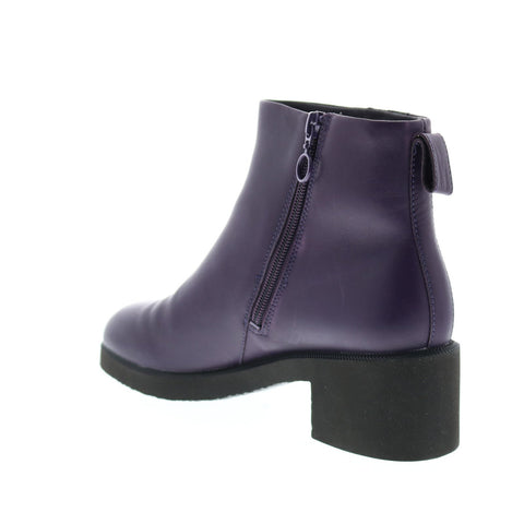 Camper Wonder K400321-004 Womens Purple Leather Zipper Heels Pumps Shoes