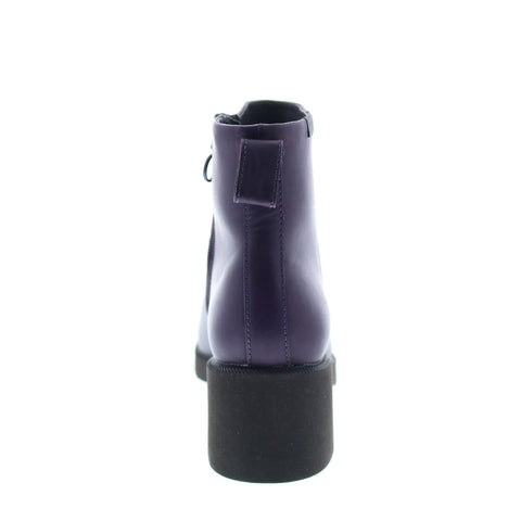 Camper Wonder K400321-004 Womens Purple Leather Zipper Heels Pumps Shoes