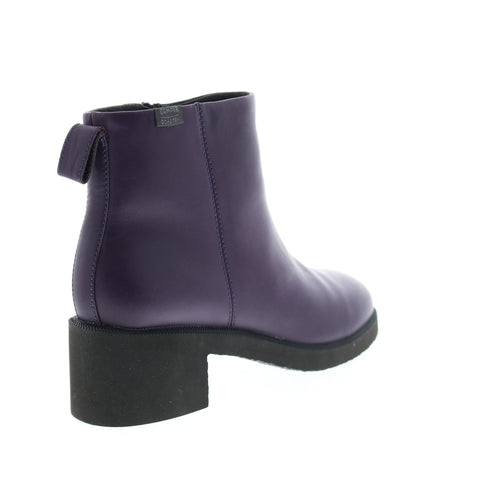Camper Wonder K400321-004 Womens Purple Leather Zipper Heels Pumps Shoes