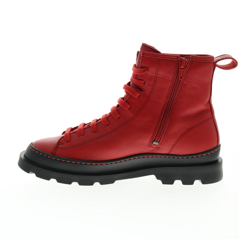Camper Brutus K400325-005 Womens Red Leather Zipper Casual Dress Boots