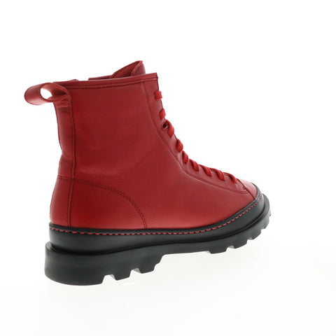 Camper Brutus K400325-005 Womens Red Leather Zipper Casual Dress Boots