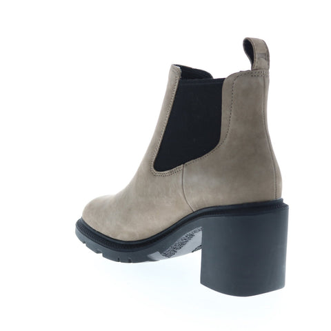Camper Whitnee K400327-005 Womens Gray Nubuck Slip On Chelsea Boots