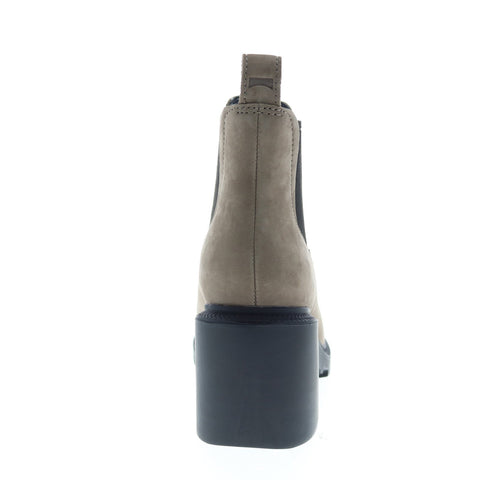 Camper Whitnee K400327-005 Womens Gray Nubuck Slip On Chelsea Boots