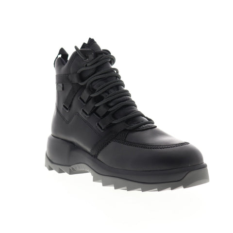 Camper Helix K400337-001 Womens Black Leather Lace Up Casual Dress Boots Shoes