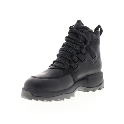 Camper Helix K400337-001 Womens Black Leather Lace Up Casual Dress Boots Shoes
