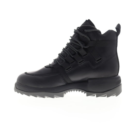Camper Helix K400337-001 Womens Black Leather Lace Up Casual Dress Boots Shoes