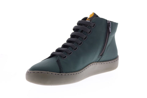 Camper Peu Touring K400374-007 Womens Green Canvas Euro Sneakers Shoes