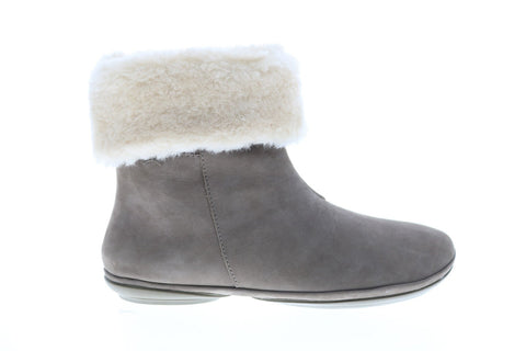 Camper Right Nina K400378-002 Womens Gray Nubuck Ankle & Booties Boots