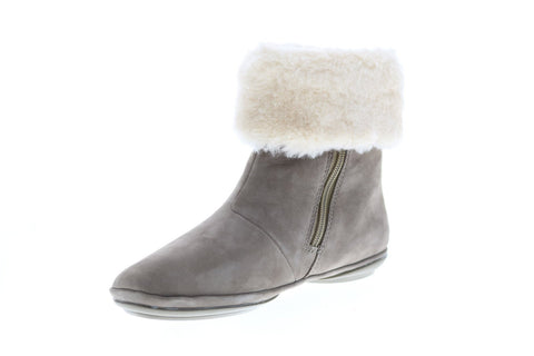 Camper Right Nina K400378-002 Womens Gray Nubuck Ankle & Booties Boots