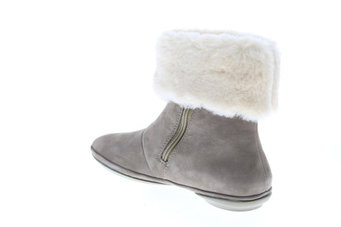 Camper Right Nina K400378-002 Womens Gray Nubuck Ankle & Booties Boots