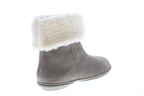 Camper Right Nina K400378-002 Womens Gray Nubuck Ankle & Booties Boots
