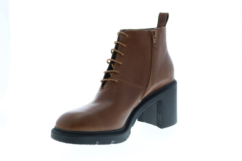 Camper Whitnee K400381-002 Womens Brown Leather Ankle & Booties Boots