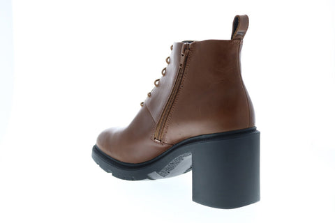 Camper Whitnee K400381-002 Womens Brown Leather Ankle & Booties Boots