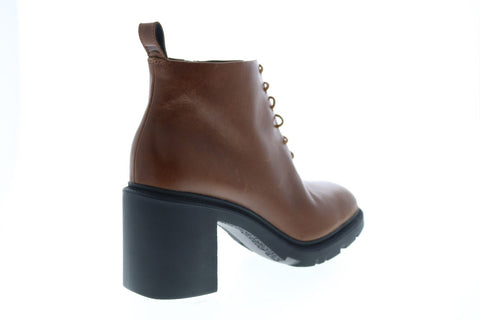 Camper Whitnee K400381-002 Womens Brown Leather Ankle & Booties Boots