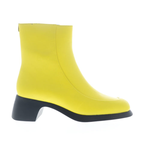 Camper Trisha K400383-001 Womens Yellow Leather Zipper Ankle & Booties Boots