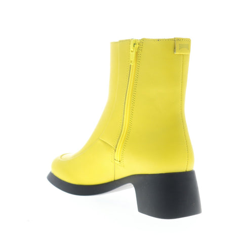 Camper Trisha K400383-001 Womens Yellow Leather Zipper Ankle