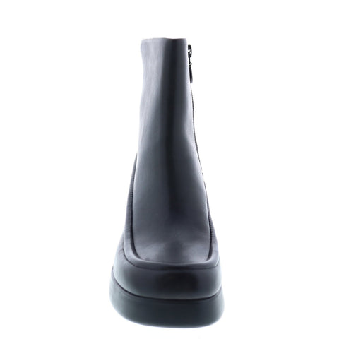 Camper Kaah K400384-001 Womens Black Leather Zipper Casual Dress Boots