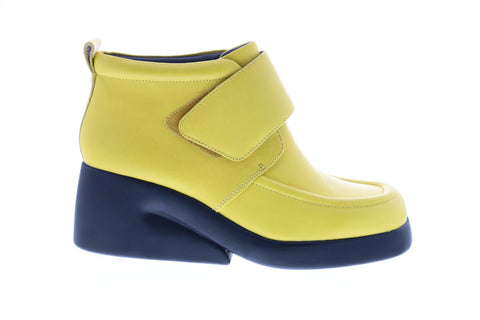 Camper Kaah K400396-002 Womens Yellow Synthetic Strap Casual Dress Boots