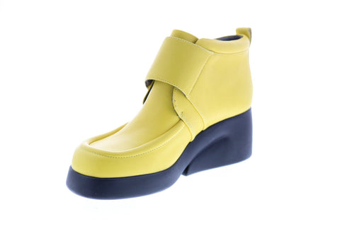 Camper Kaah K400396-002 Womens Yellow Synthetic Strap Casual Dress Boots