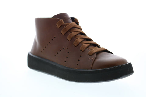 Camper Courb K400406-004 Womens Brown Leather Lace Up Euro Sneakers Shoes