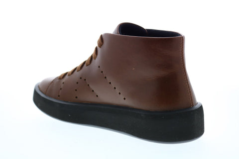 Camper Courb K400406-004 Womens Brown Leather Lace Up Euro Sneakers Shoes