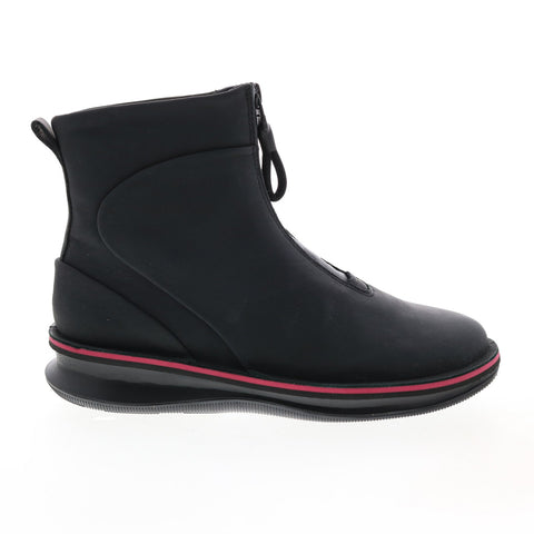 Camper Rolling K400410-001 Womens Black Leather Zipper Casual Dress Boots