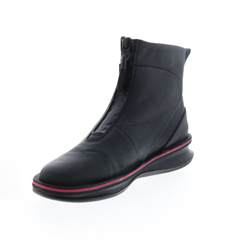 Camper Rolling K400410-001 Womens Black Leather Zipper Casual Dress Boots