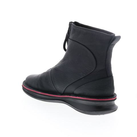 Camper Rolling K400410-001 Womens Black Leather Zipper Casual Dress Boots