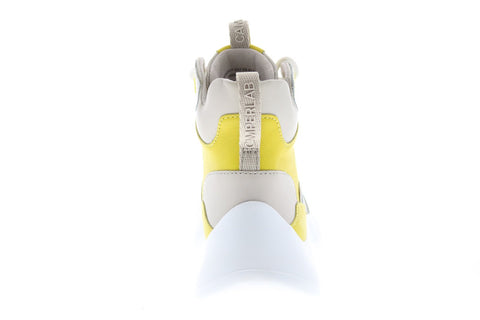 Camper Abs K400417-002 Womens White Yellow Leather Euro Sneakers Shoes