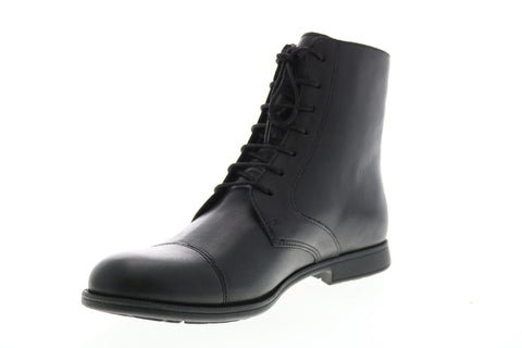 Camper 1913 K400418-001 Womens Black Leather Lace Up Casual Dress Boots