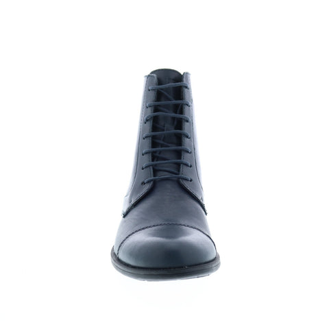 Camper 1913 K400418-003 Womens Blue Leather Lace Up Casual Dress Boots