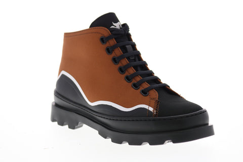 Camper TWS K400419-002 Womens Black Canvas Lace Up Casual Dress Boots