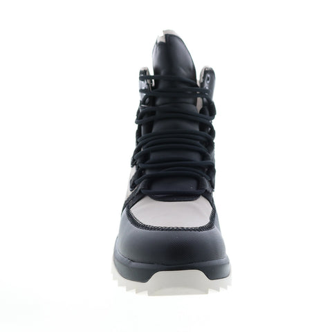 Camper Helix K400438-002 Womens Black Gray Leather Lace Up Euro Sneakers Shoes