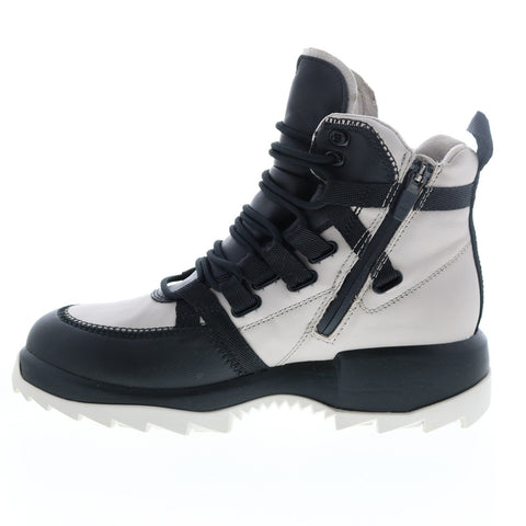 Camper Helix K400438-002 Womens Black Gray Leather Lace Up Euro Sneakers Shoes