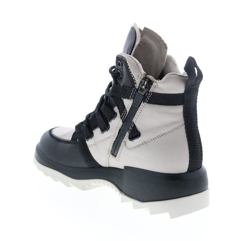 Camper Helix K400438-002 Womens Black Gray Leather Lace Up Euro Sneakers Shoes