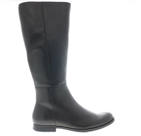 Camper Mil K400451-001 Womens Black Leather Zipper Dress Boots