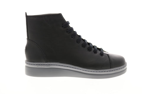 Camper Runner Up K400484-001 Womens Black Leather Lace Up Euro Sneakers Shoes
