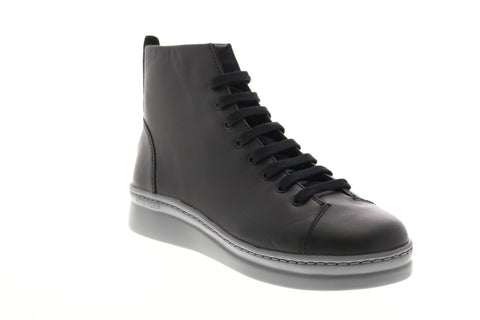Camper Runner Up K400484-001 Womens Black Leather Lace Up Euro Sneakers Shoes