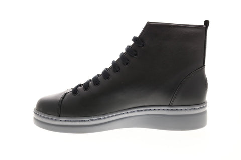 Camper Runner Up K400484-001 Womens Black Leather Lace Up Euro Sneakers Shoes