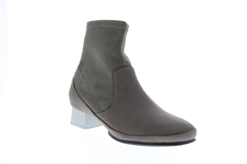 Camper Tws K400511-002 Womens Green Leather Slip On Casual Dress Boots