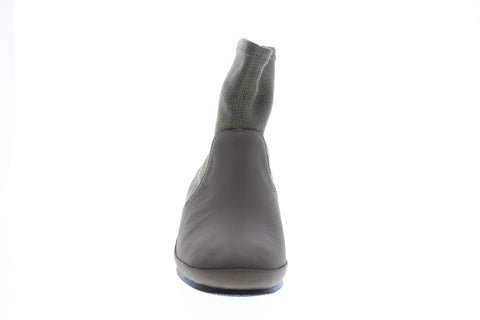 Camper Tws K400511-002 Womens Green Leather Slip On Casual Dress Boots
